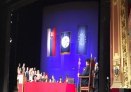 ΚΟΣΙΤΣΕ: ΤΕΛΕΤΗ ΟΡΚΟΜΩΣΙΑΣ ΠΡΩΤΟΕΤΩΝ – KOSICE: MATRICULATION CEREMONY FOR FIRST YEAR STUDENTS