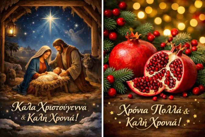 Καλά Χριστούγεννα και Καλή Χρονιά,γεμάτη υγεία και φώτιση.